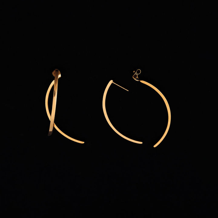 Stainless steel dangle audrey earrings