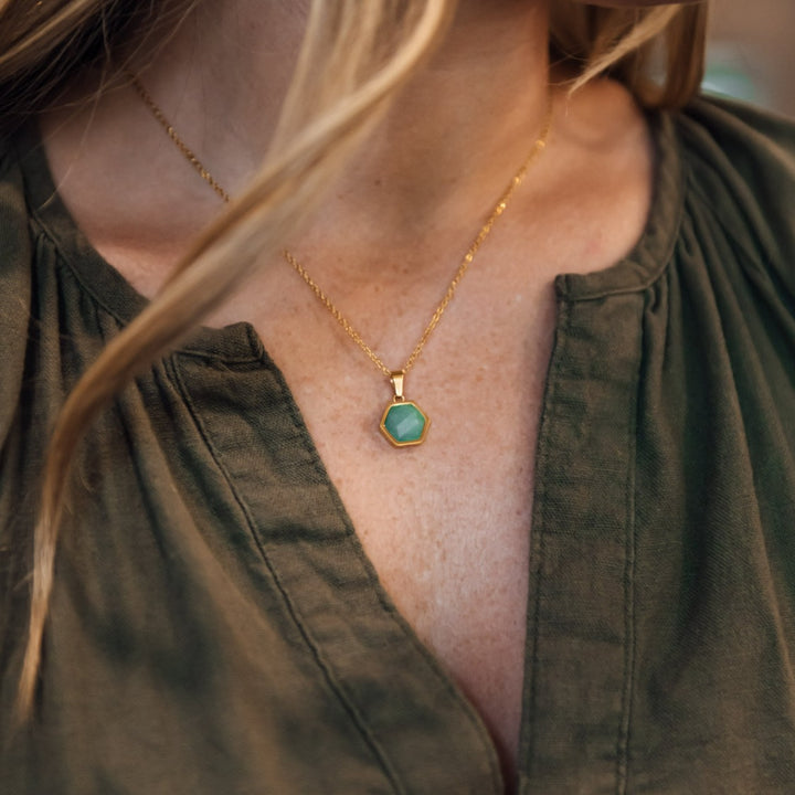 Sarro Necklace in Aventurine