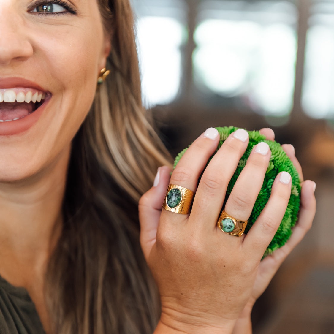 Heather Ring in African Turquoise