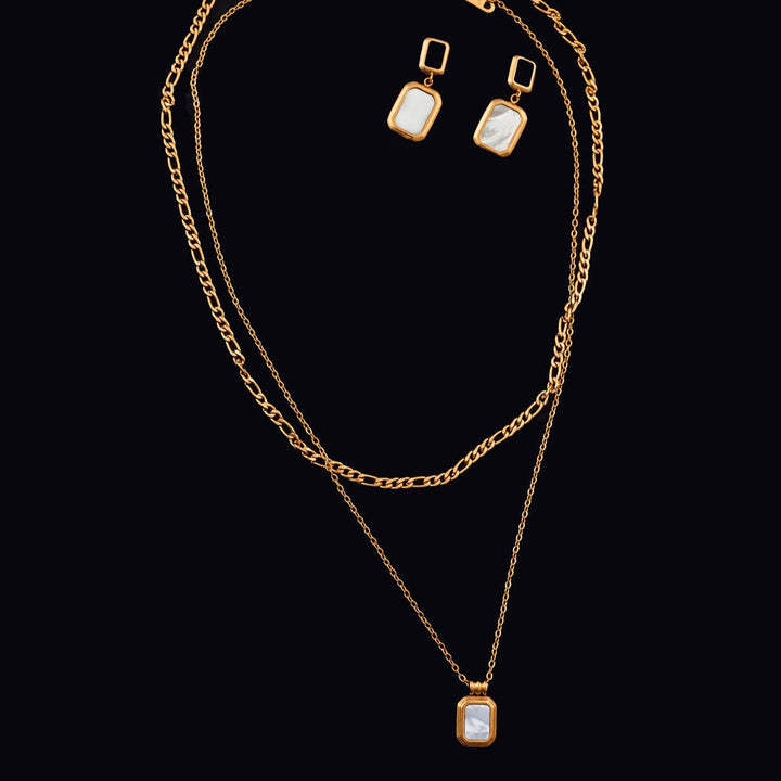 Megan Necklace in White