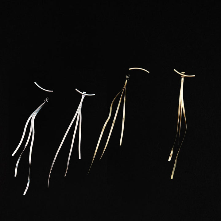 Tinsel Tassel Earrings