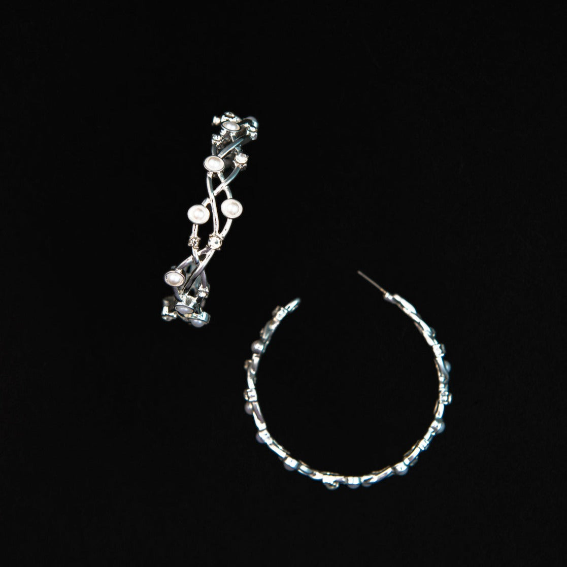 Charlotte Earrings in Silver