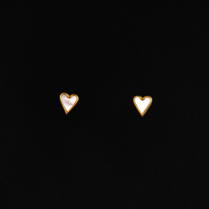 Belle Heart Stud Earrings