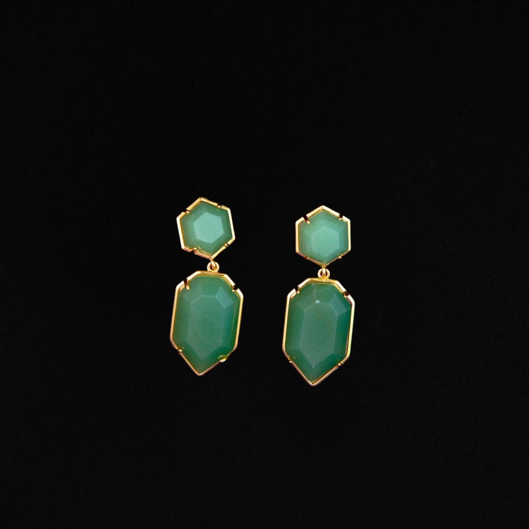 Meredith Earrings in Aventurine