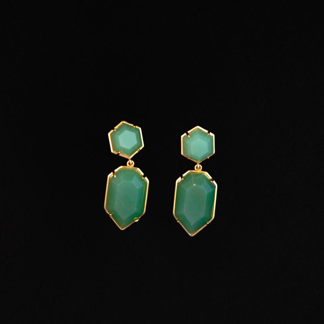 Meredith Earrings in Aventurine