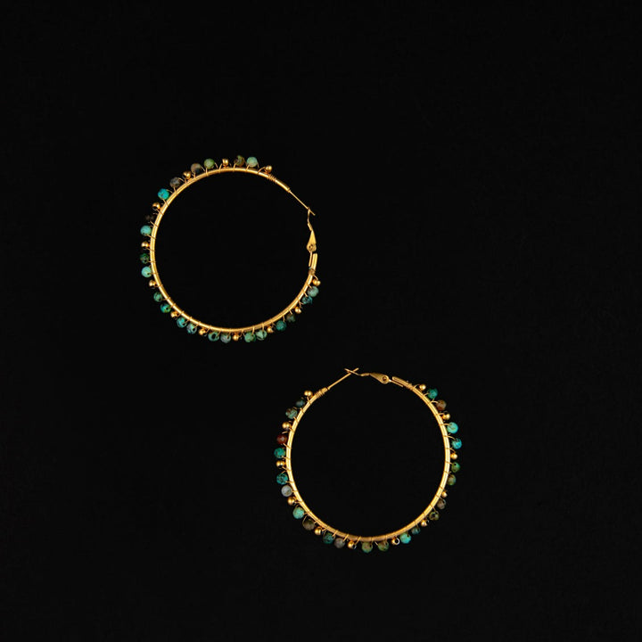 Marian Earrings in African Turquoise