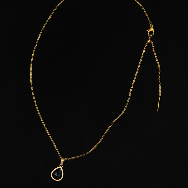 Sarro Necklace in Black Agate