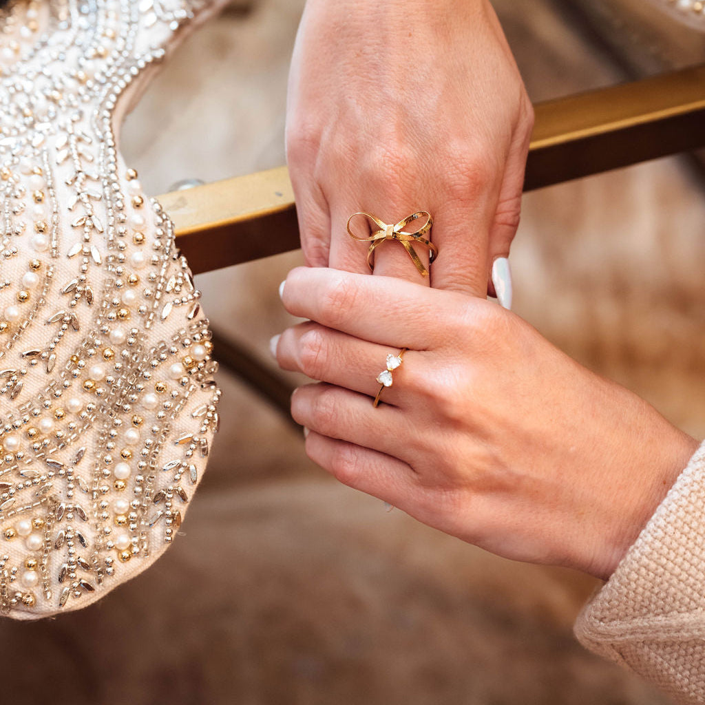 Sparkle Bow Ring
