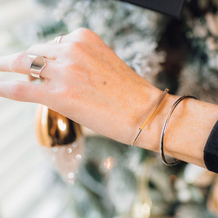 Frances Bangle in Silver
