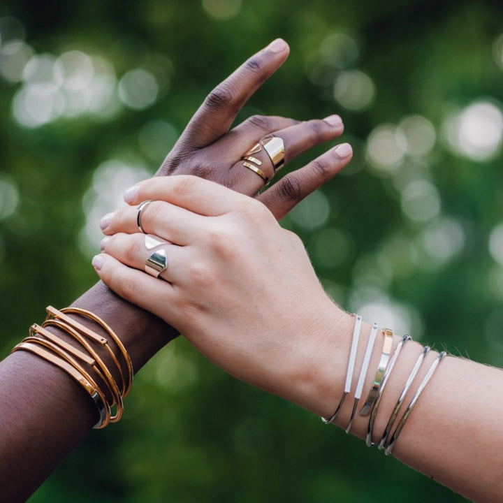 Frances Bangle in Silver