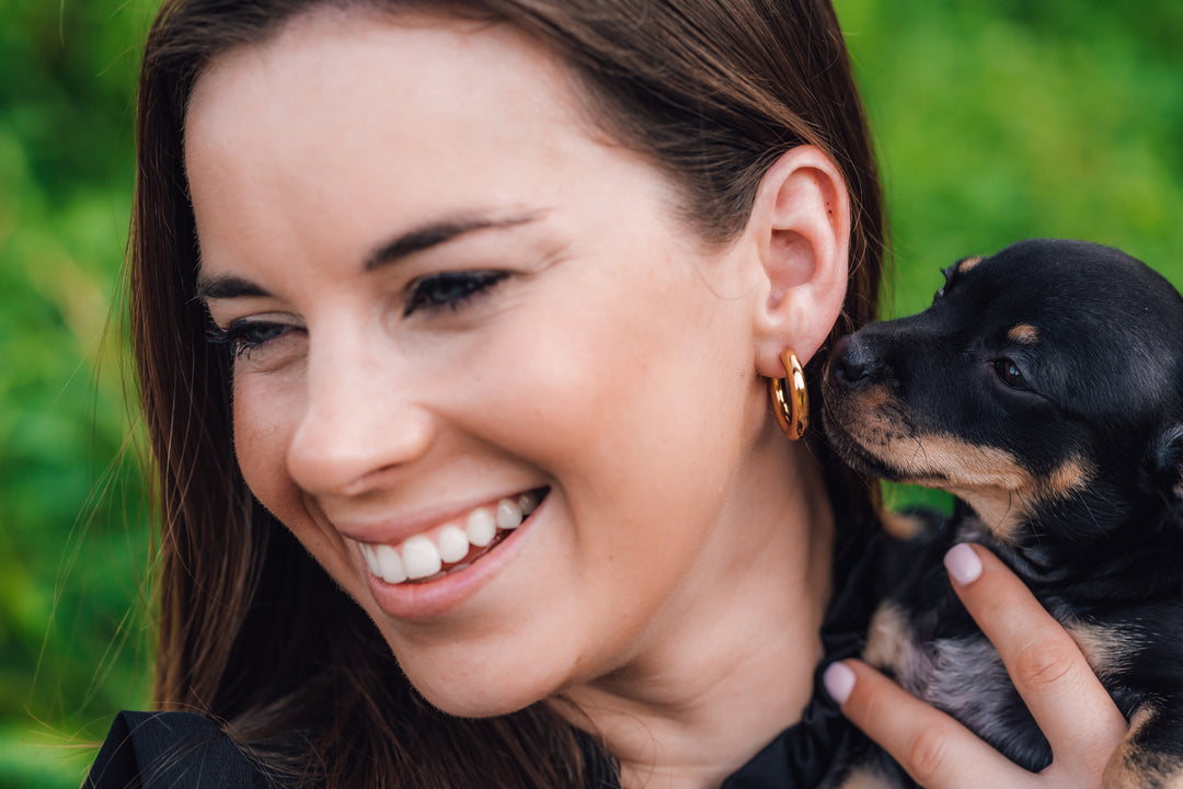 Mini Classic James Earrings in Silver