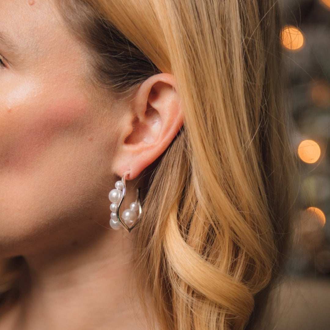 Mariah Earrings in Silver