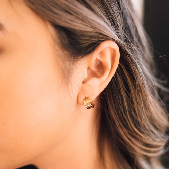 Aries Huggie Earrings