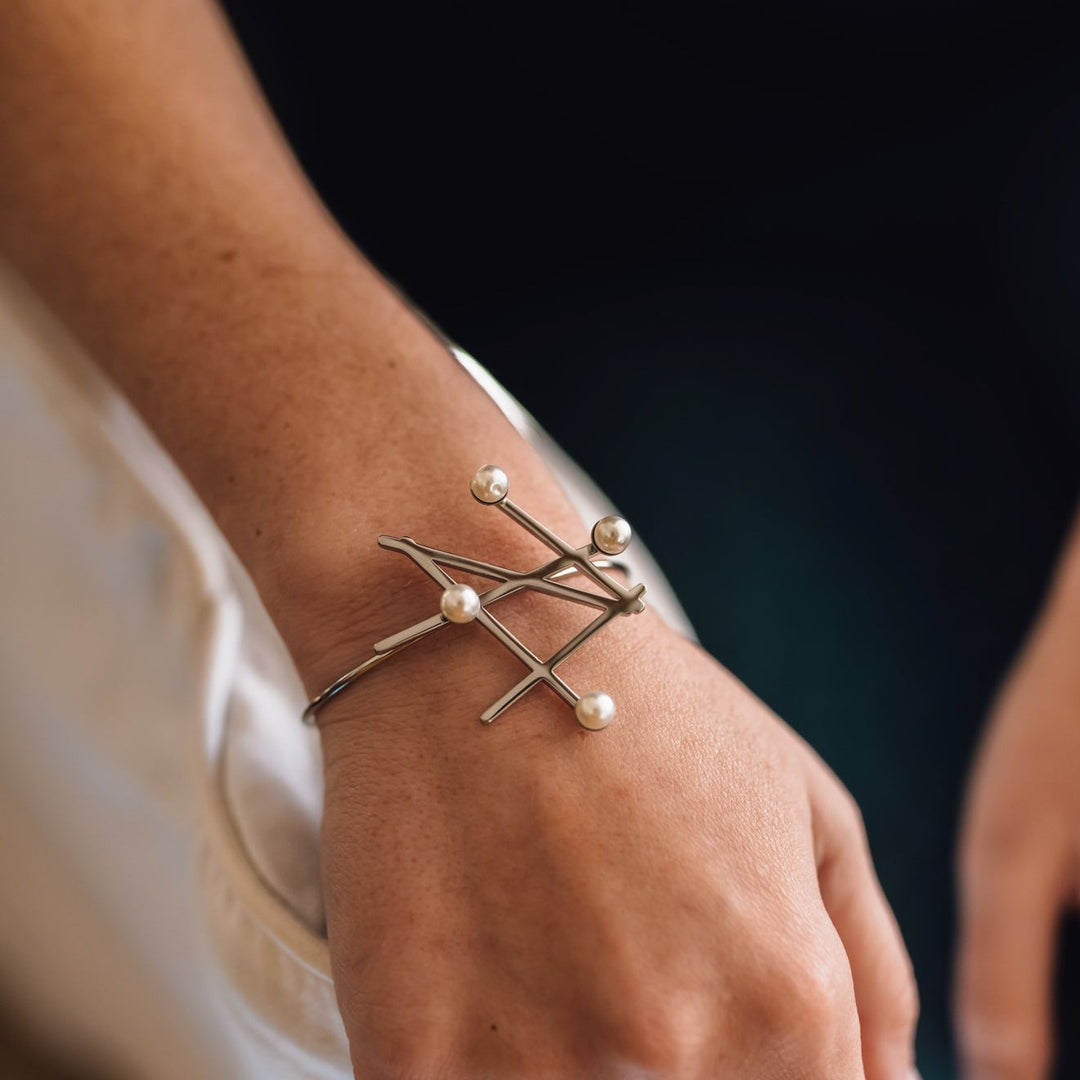 Aspen Cuff Bracelet in Silver