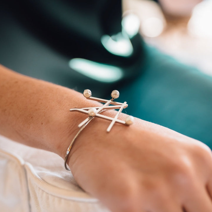 Aspen Cuff Bracelet in Silver
