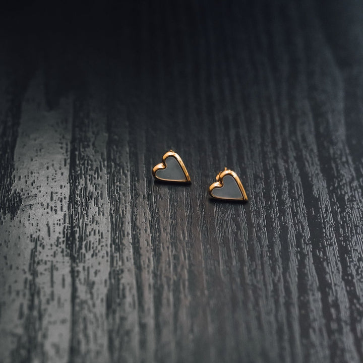 Belle Heart Stud Earrings