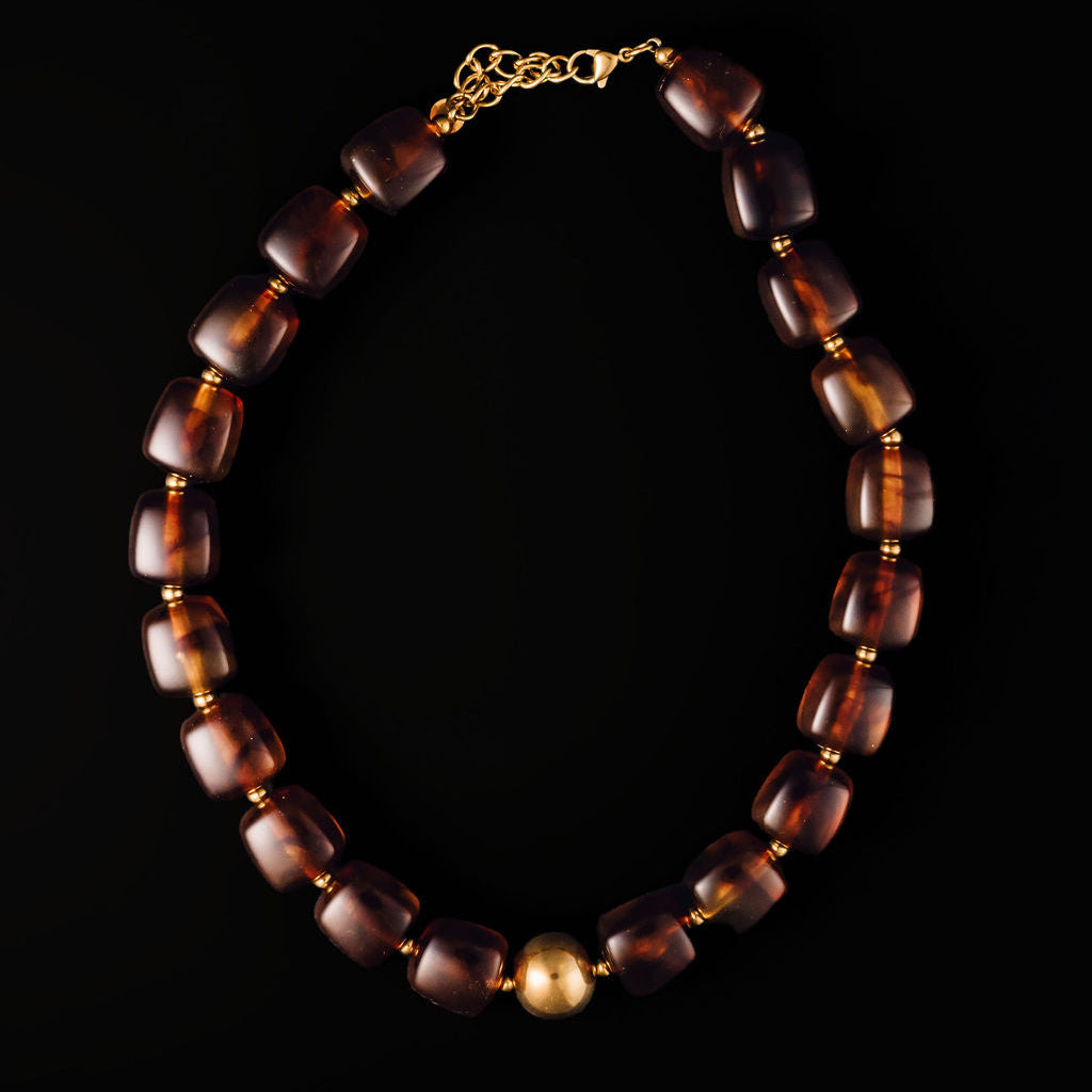 Audrey Necklace- Amber