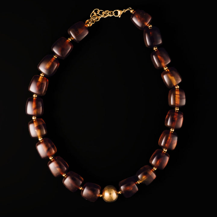 Audrey Necklace- Amber