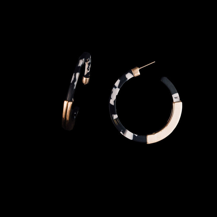 Azalea Acetate Hoop-Black