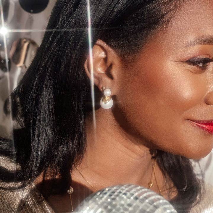 Camille Pearl Stud Earrings