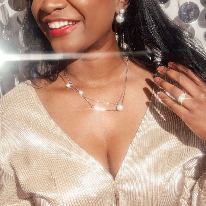 Camille Necklace in Silver