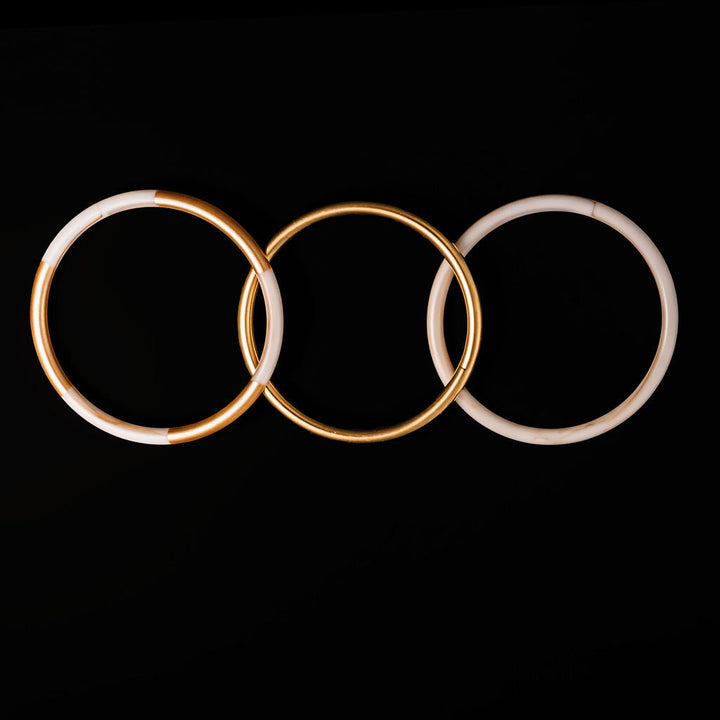 Collete Bangle Set of 3- Ivory