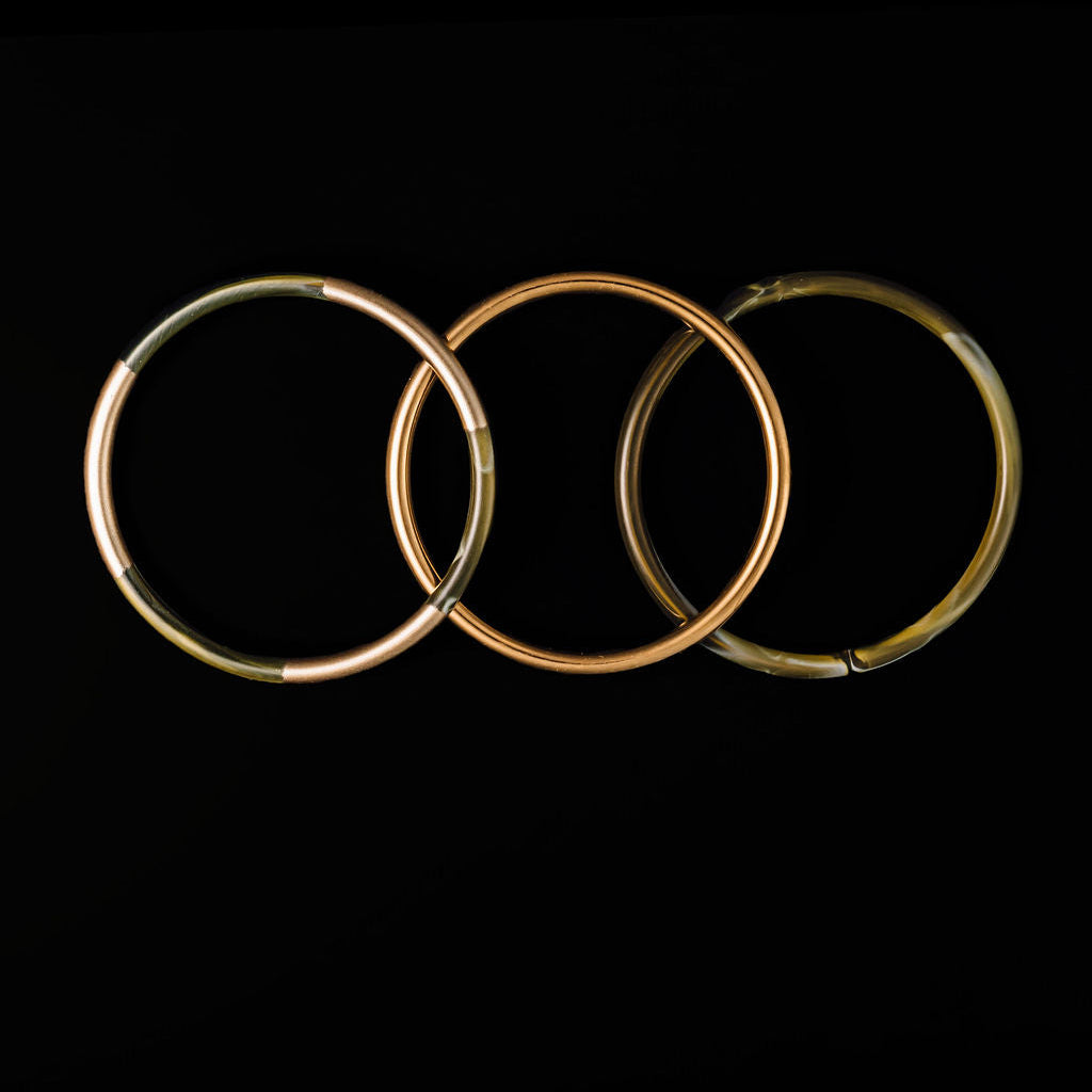 Collete Bangle Set of 3- Olive