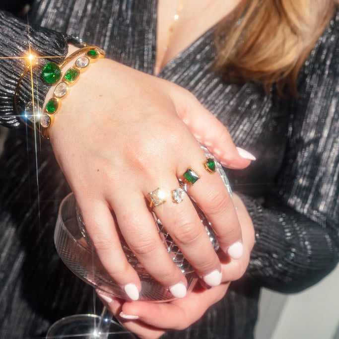 Cypress Ring in Emerald