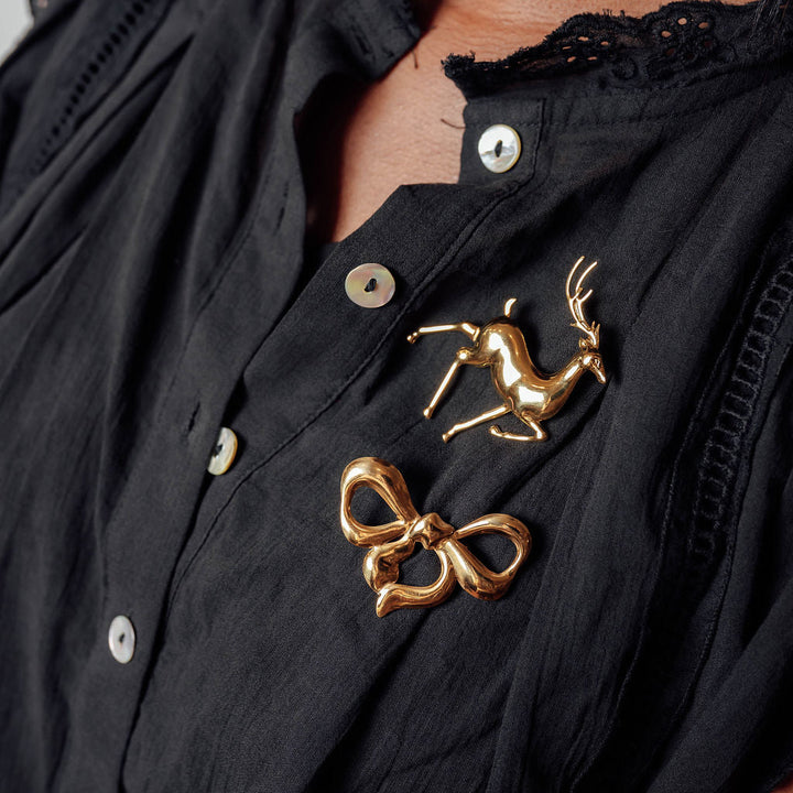 Deer Brooch