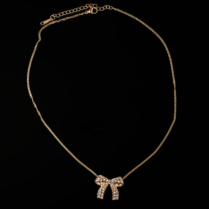 Disco Bow Necklace