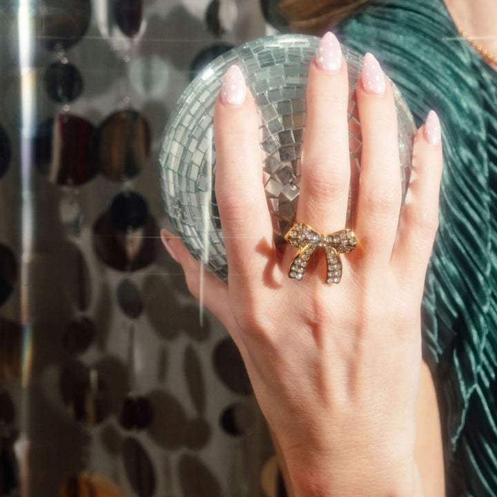 Disco Bow Ring