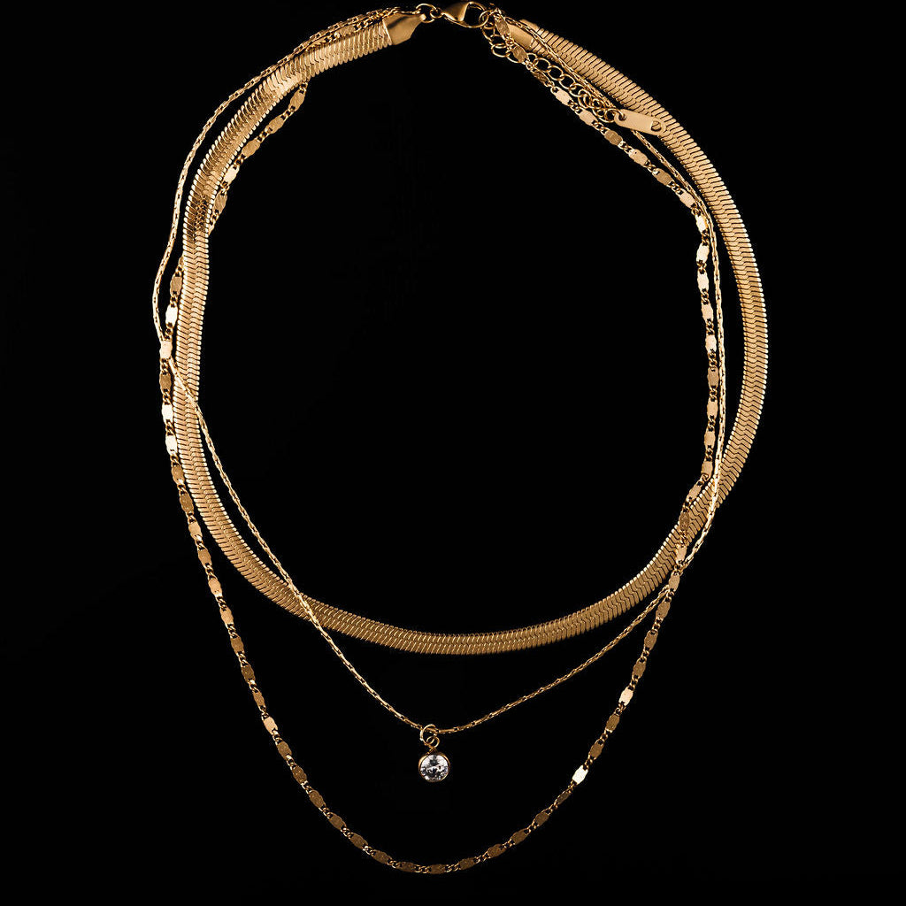 Dom Triple Layered Necklace