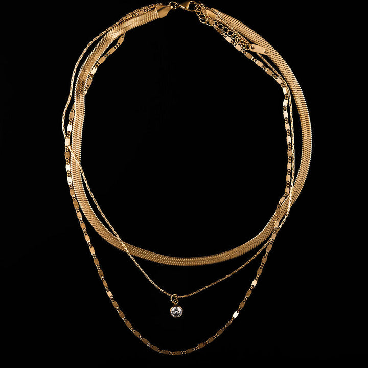 Dom Triple Layered Necklace