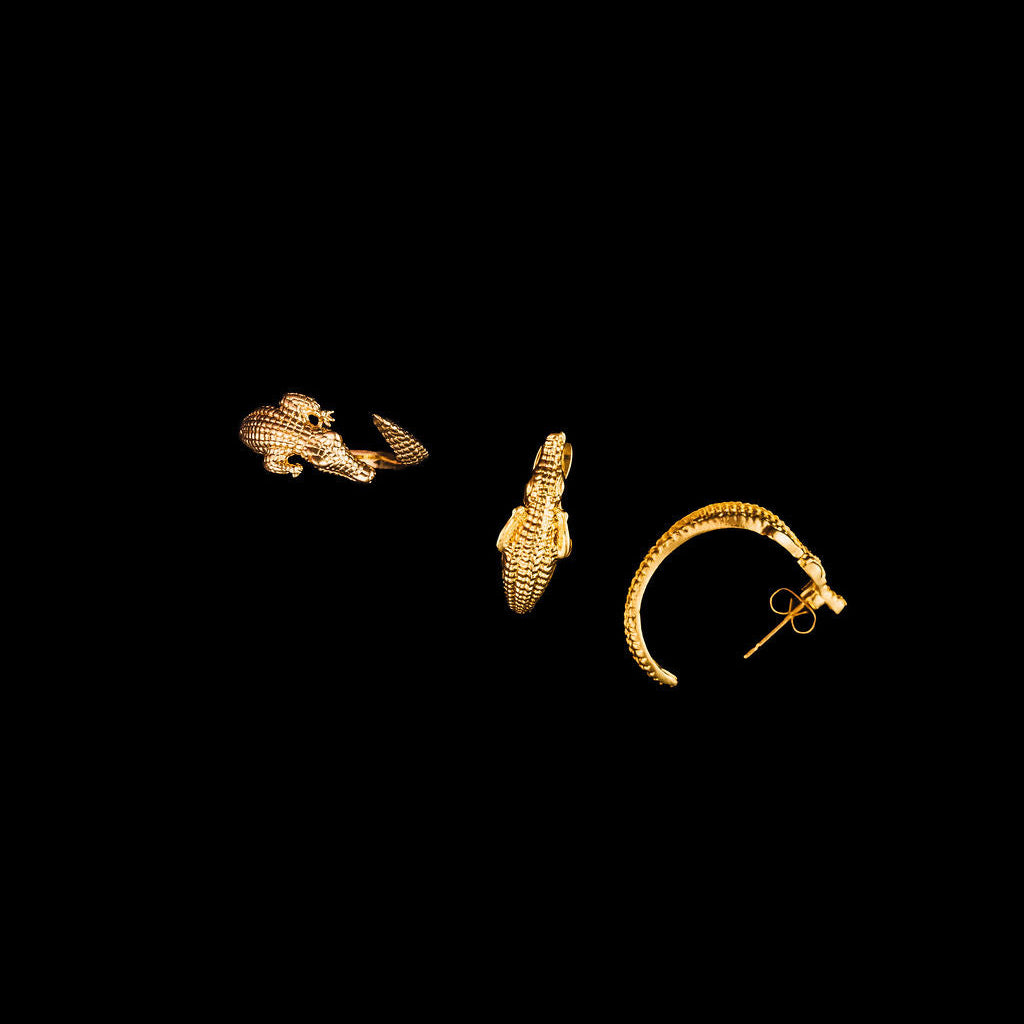 Gator Hoop Earrings