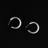 Mini Classic James Earrings in Silver