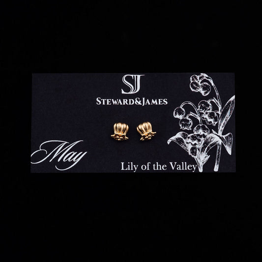 Lily of the Valley Micro Stud Earrings- May