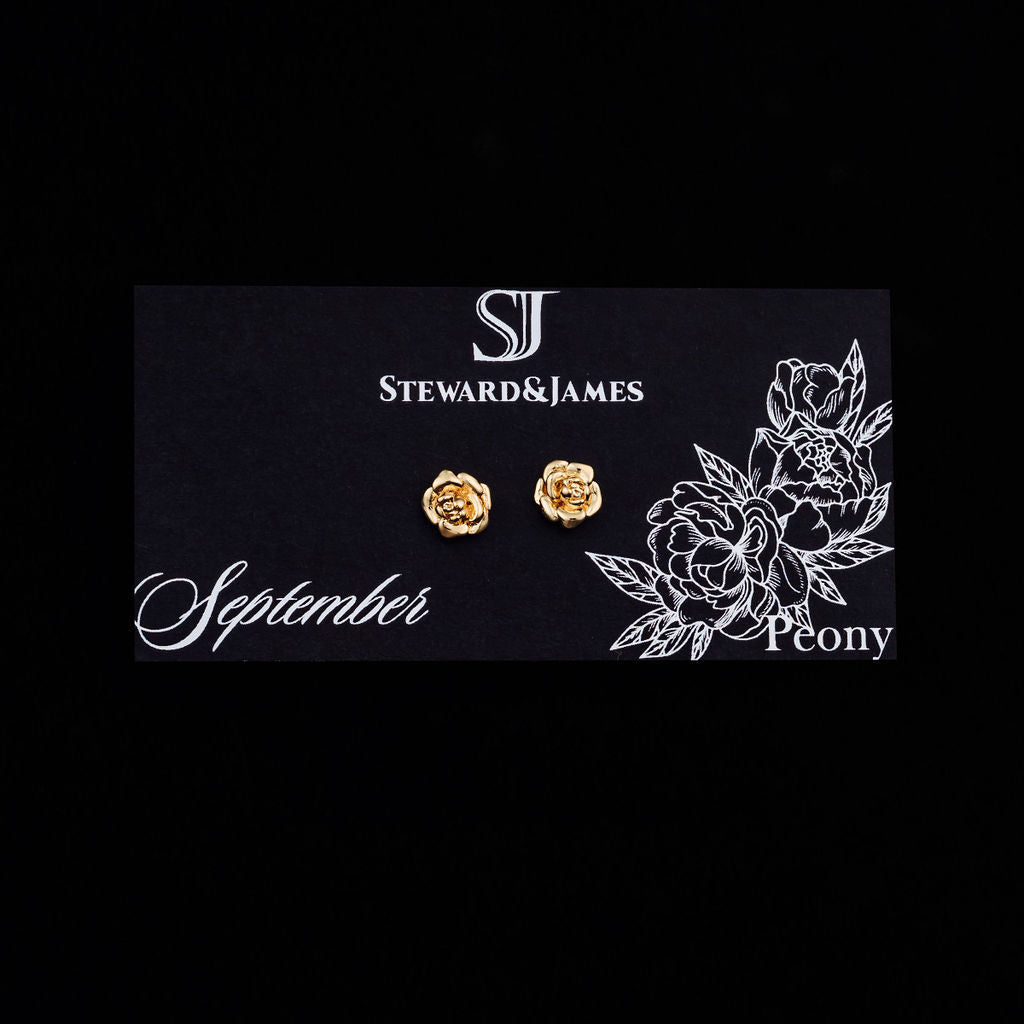 Peony Micro Stud Earrings- September