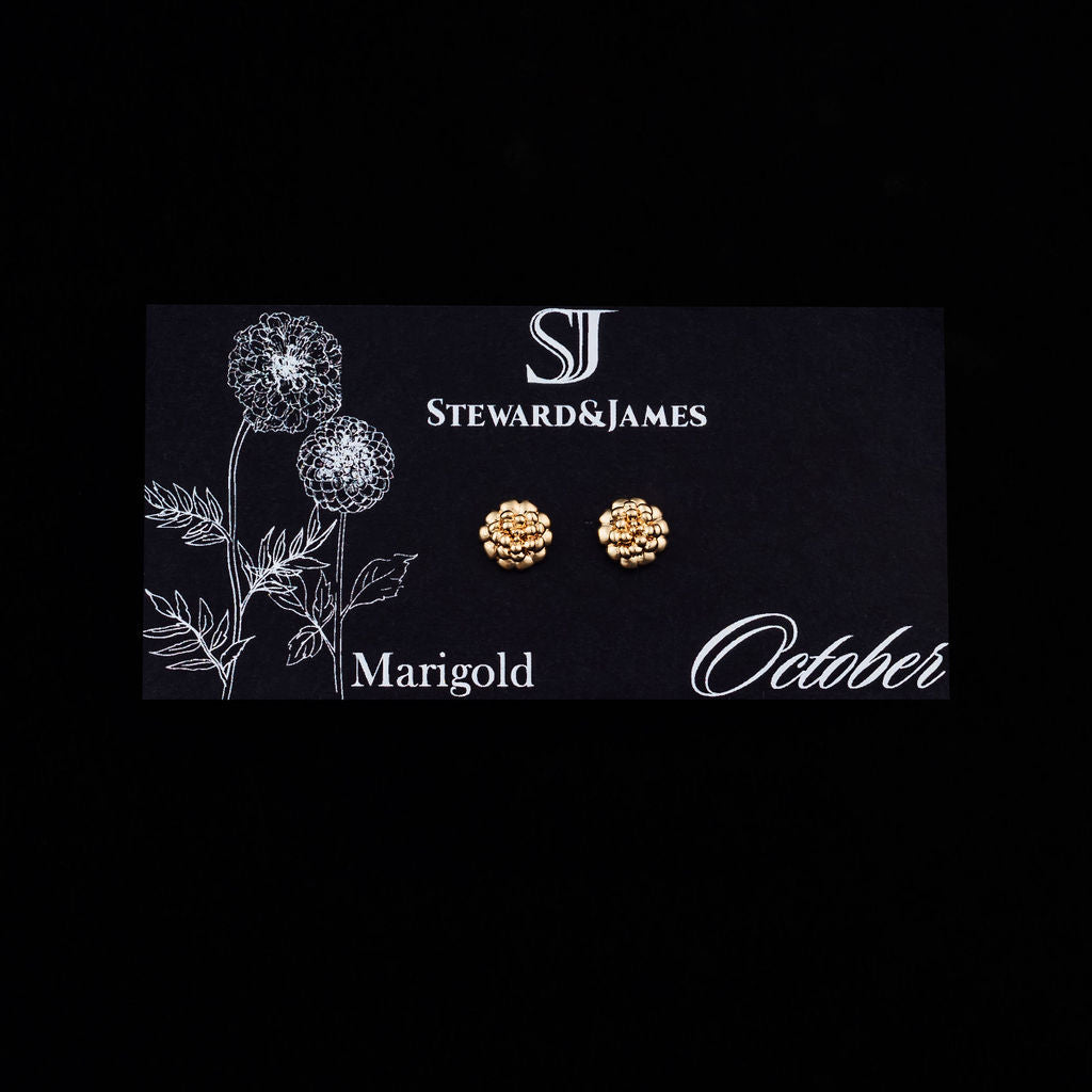 Marigold Micro Stud Earrings- October