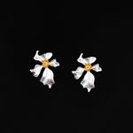 Dogwood Earrings in Silver