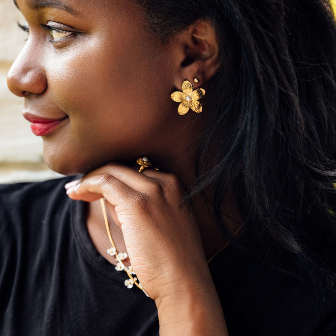 Olivia Floral Studs