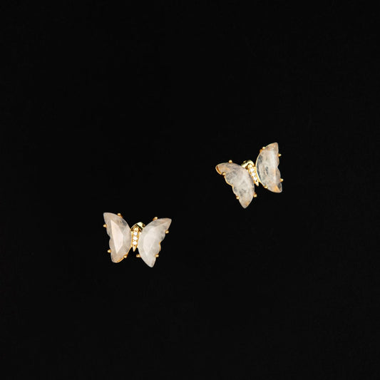 Papillon Earrings in Quartz