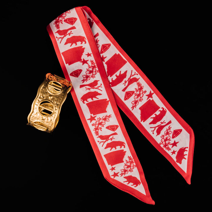 Arkansas Scarf Cuff Bracelet
