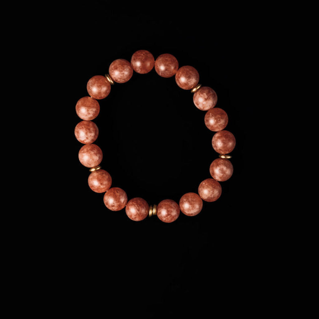 Rally Beaded Bracelet- Rose