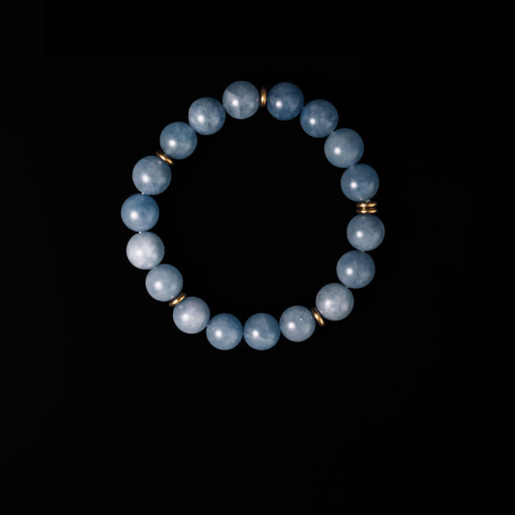 Rally Beaded Bracelet- Aqua
