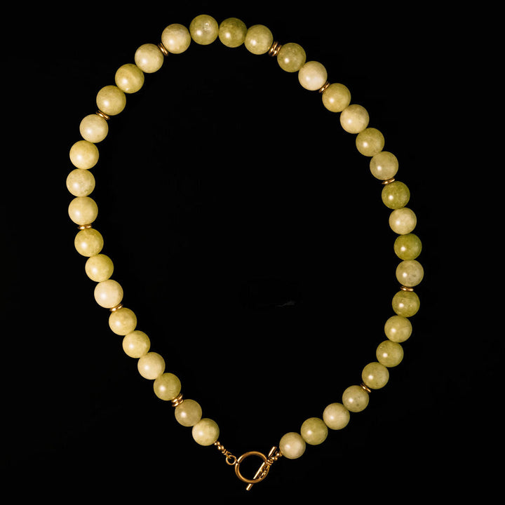 Rally Beaded Necklace- Citron