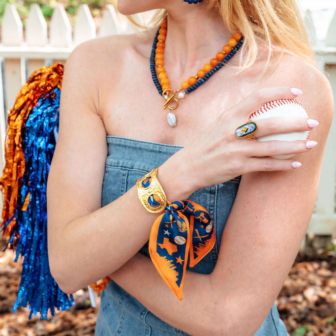 Houston Scarf Cuff Bracelet