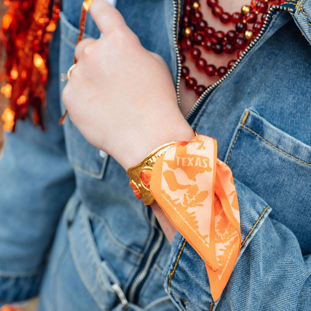 Longhorn Scarf Cuff Bracelet