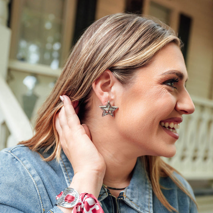 Star Studs- Silver