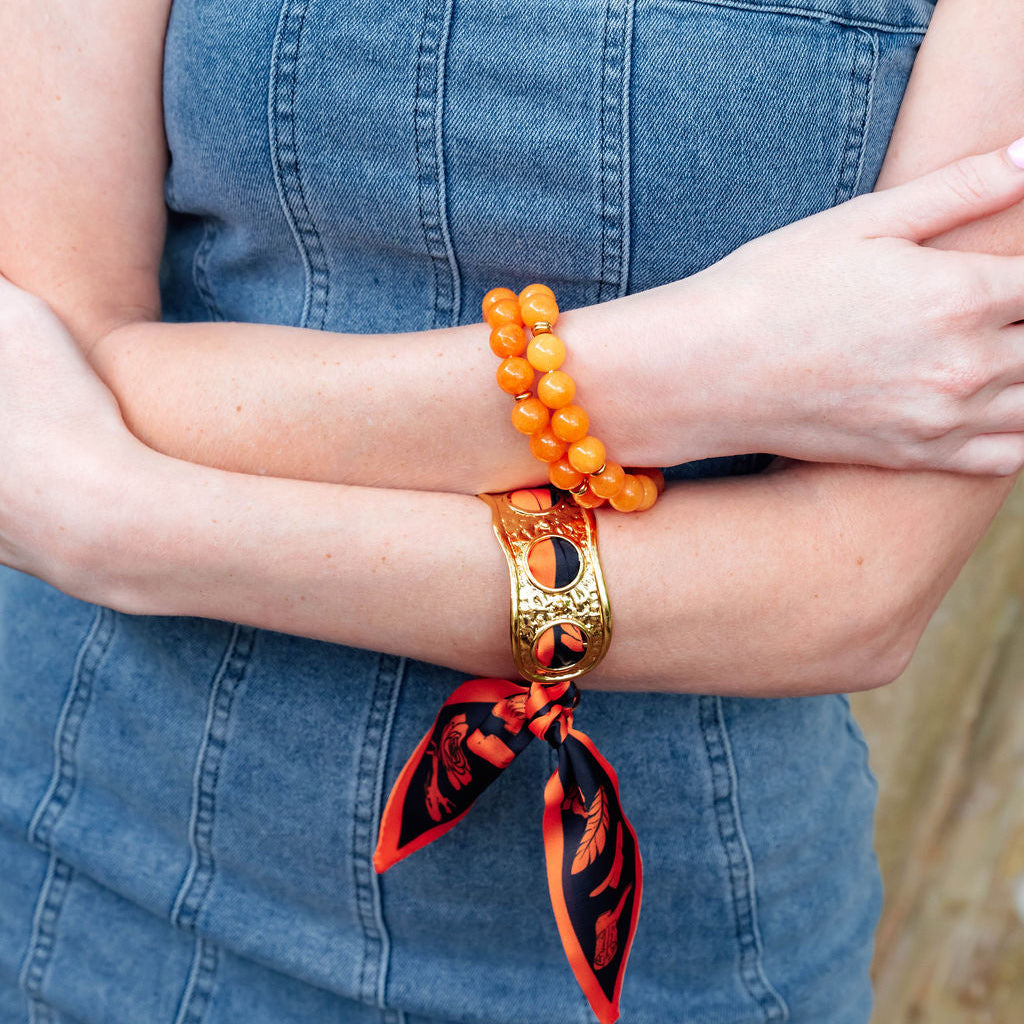 Oklahoma Cowboy Scarf Cuff Bracelet