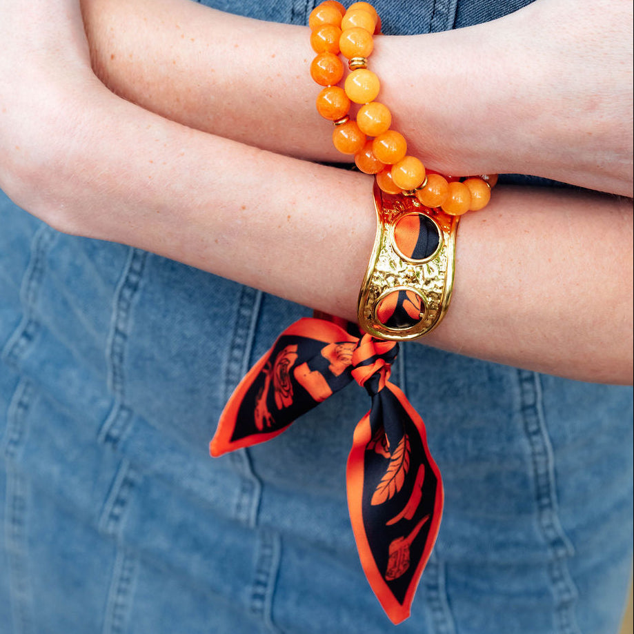 Oklahoma Cowboy Scarf Cuff Bracelet